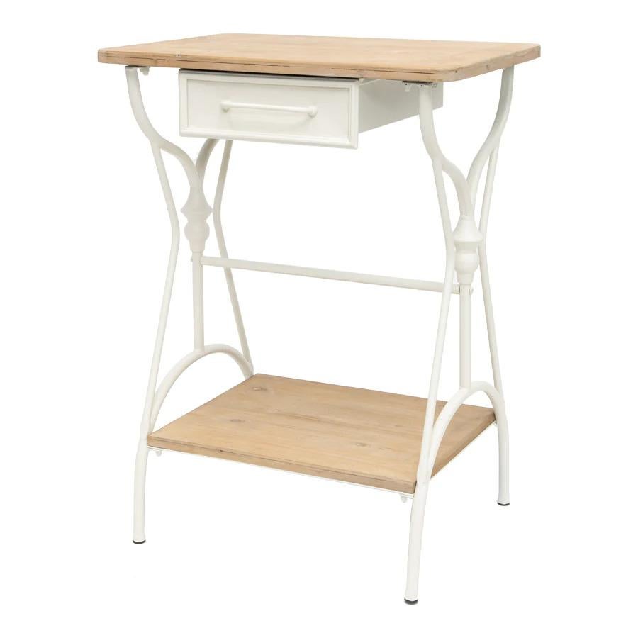 Contemporary  Province Petit Blanc Sewing Table For Sale