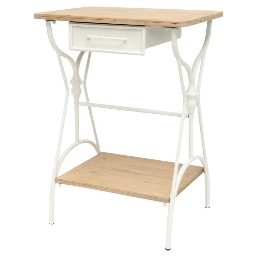  Province Petit Blanc Sewing Table For Sale