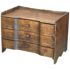 Provincial 18th Century circa 1740 Continental Stained Pine Chest of Drawers