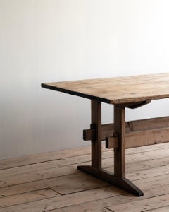 Provincial 19th Century Swedish Trestle Table
