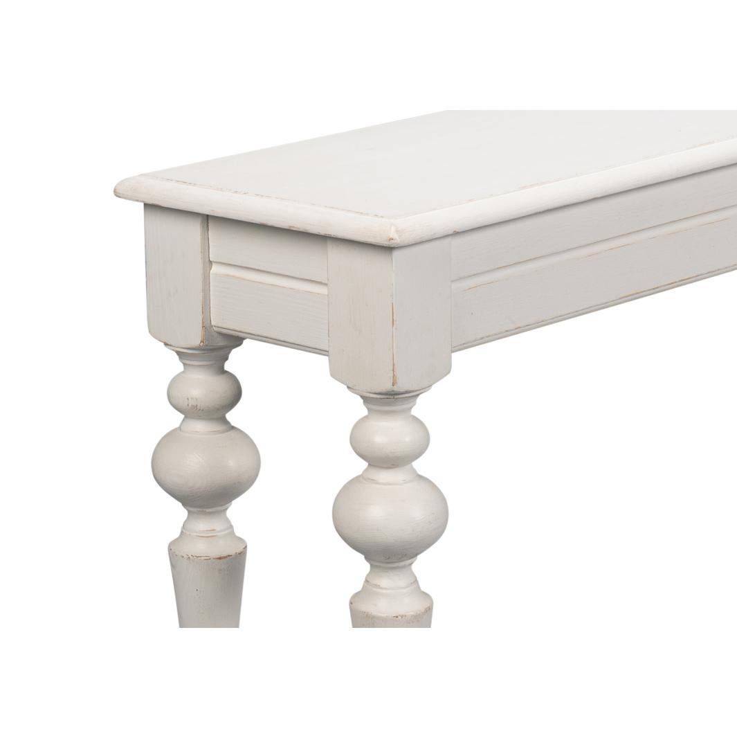 Table console provinciale ancienne en pin blanc en vente 1