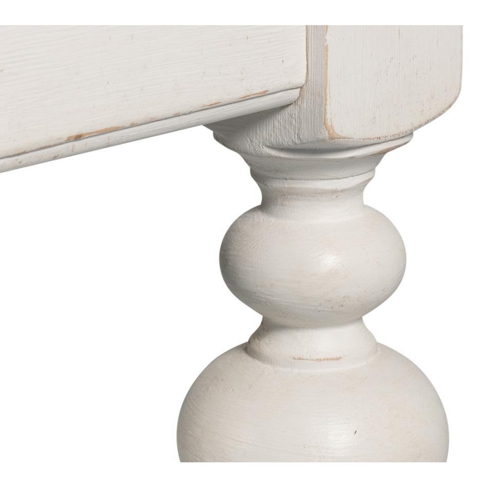 Table console provinciale ancienne en pin blanc en vente 2