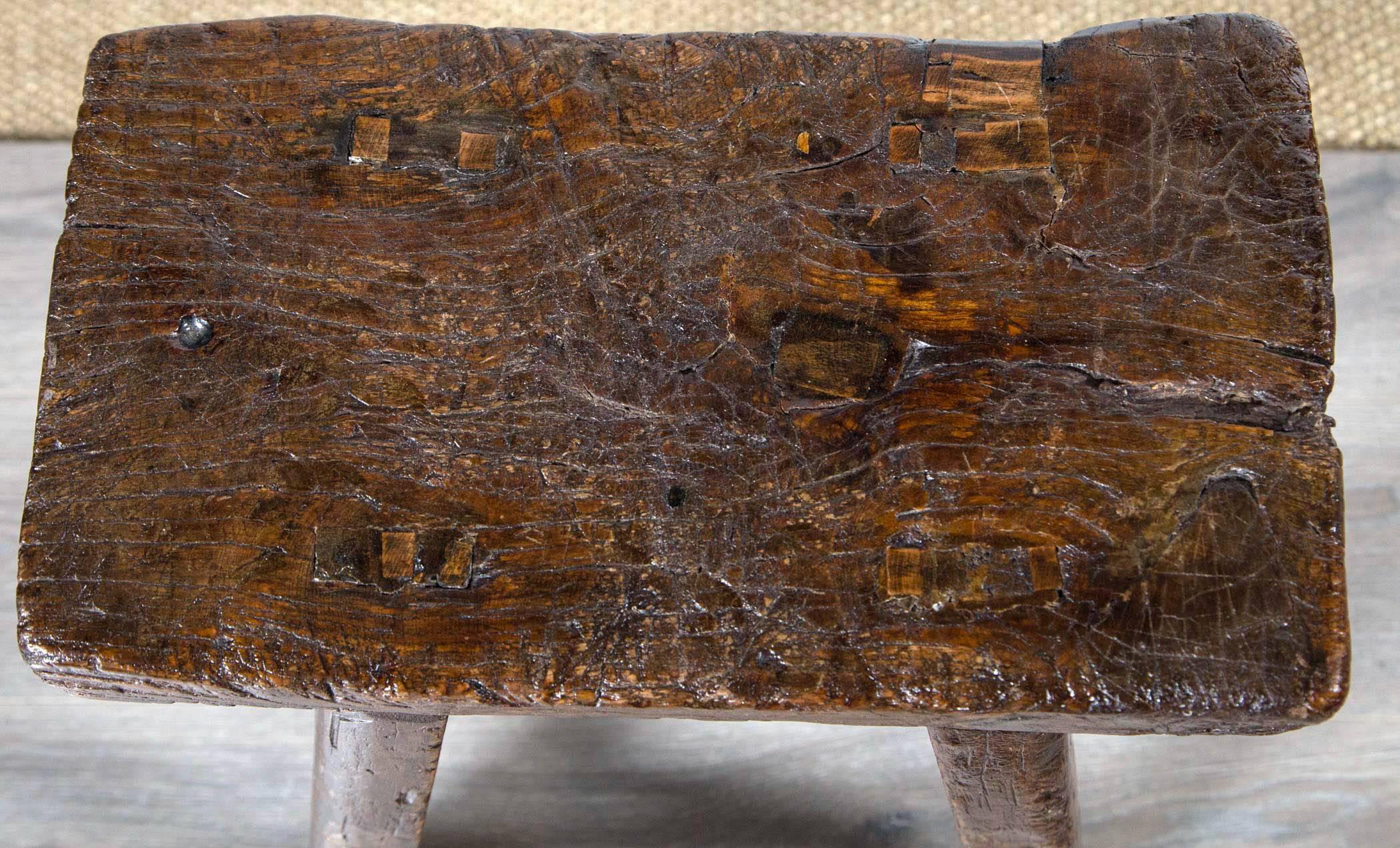 Early 20th Century Provincial Asian Stool, circa 1900