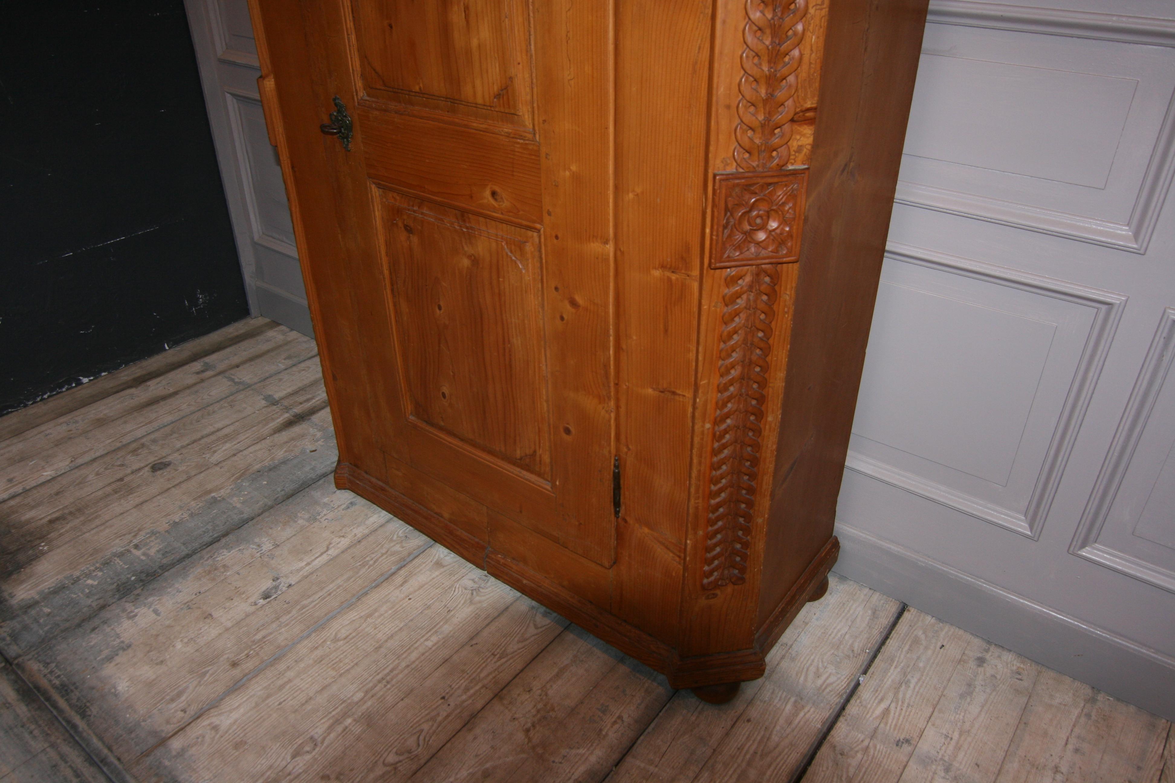 Provincial Cabinet Made of Pine, Empire Period circa 1820 5