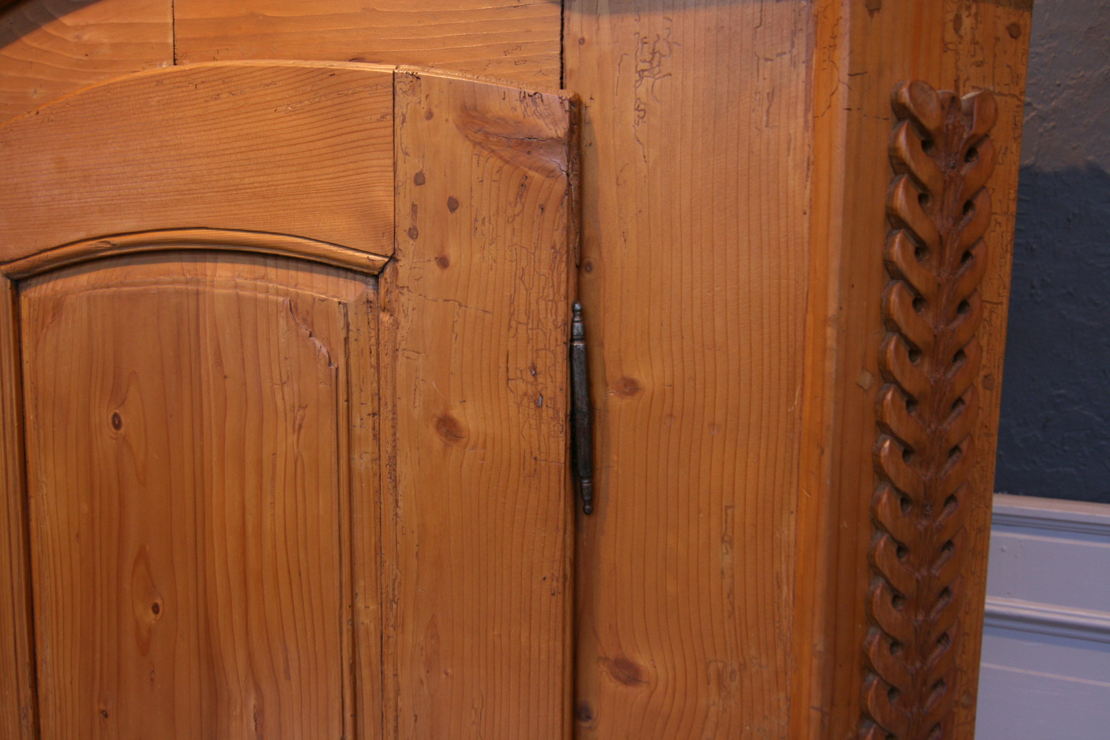 Provincial Cabinet Made of Pine, Empire Period circa 1820 8