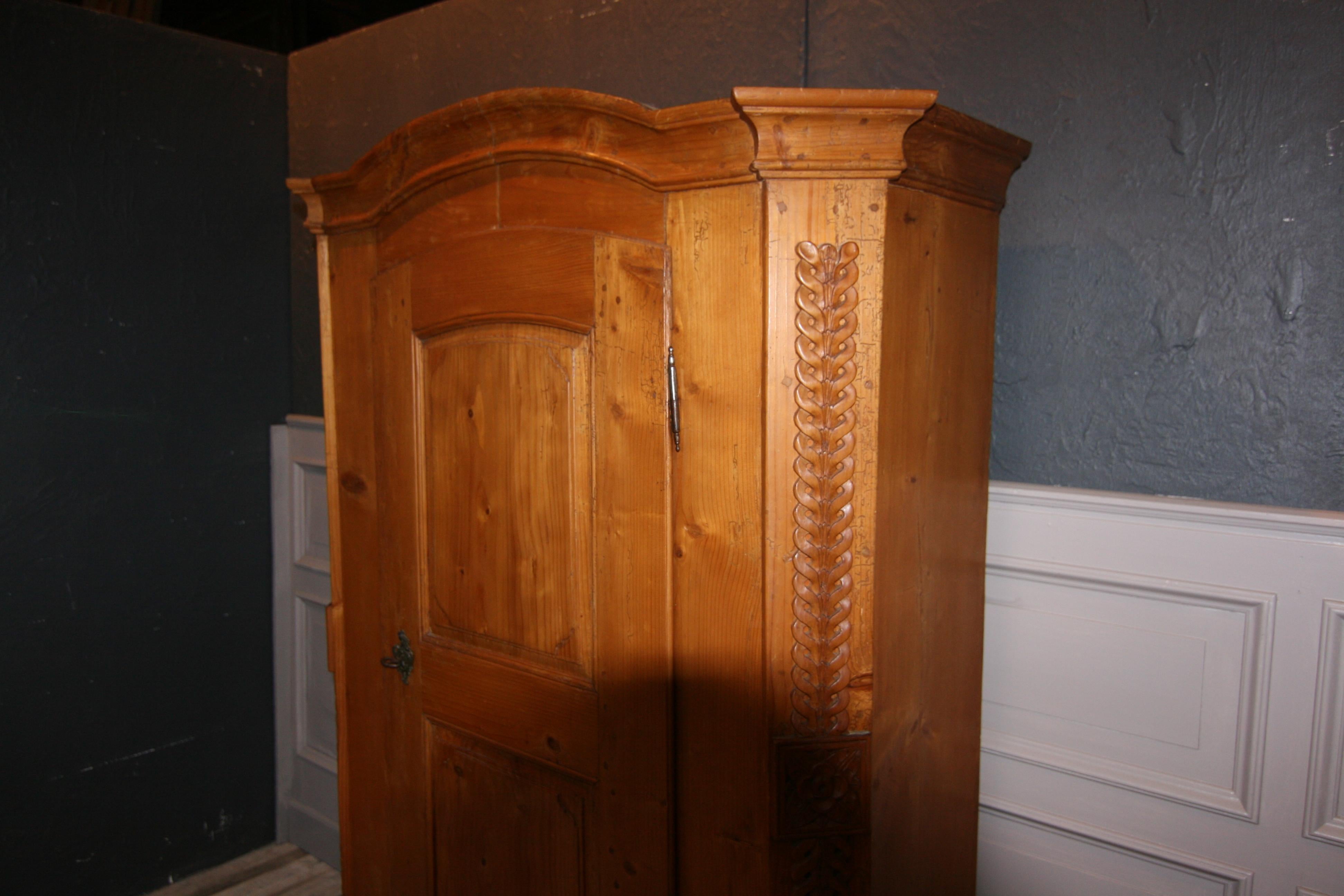 Provincial Cabinet Made of Pine, Empire Period circa 1820 4