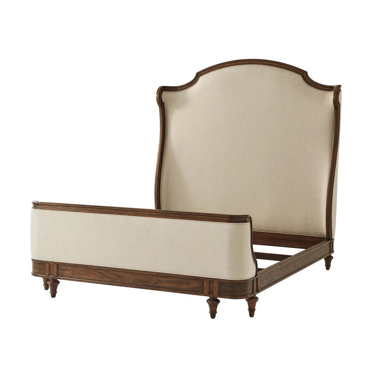 Provincial Carved Queen Size Bed For Sale at 1stDibs