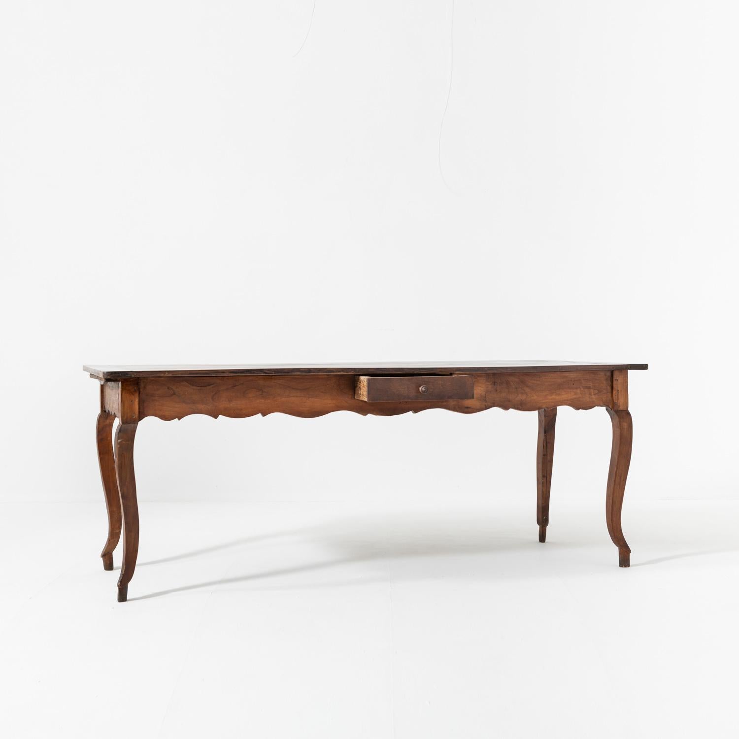 Early 20th Century Provincial Cherrywood French Dining Table, circa 1900 For Sale