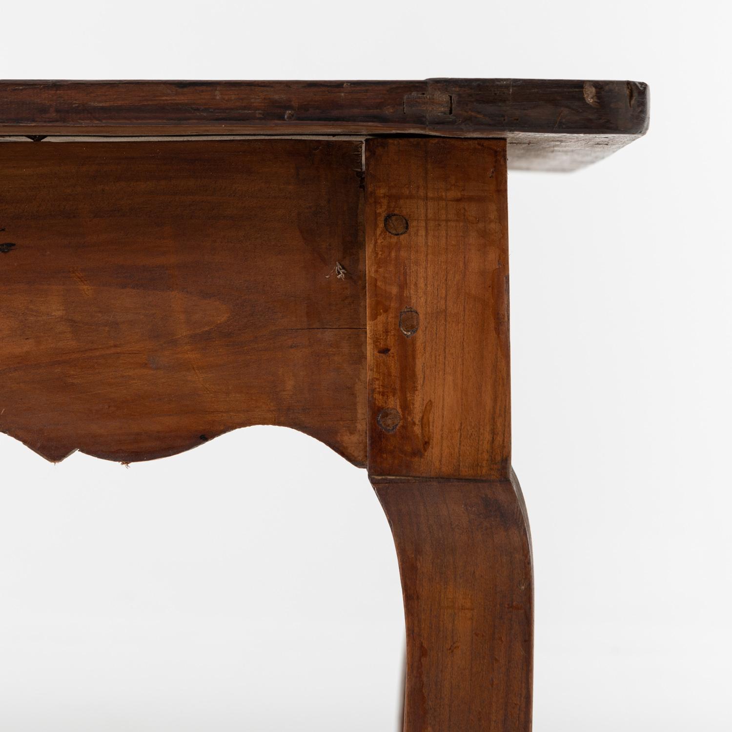 Provincial Cherrywood French Dining Table, circa 1900 For Sale 4