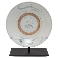 Provincial Chinese Blue and White Plate, C. 1850