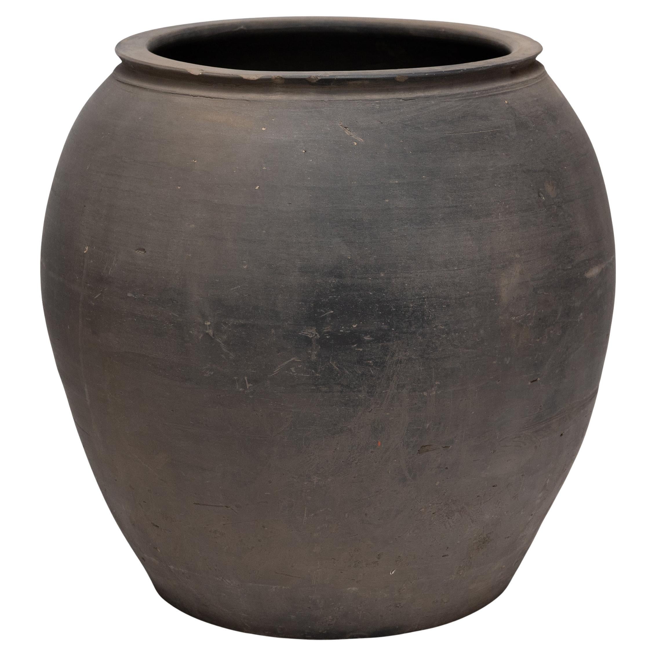 Vaso provinciale cinese in argilla, 1900 ca.