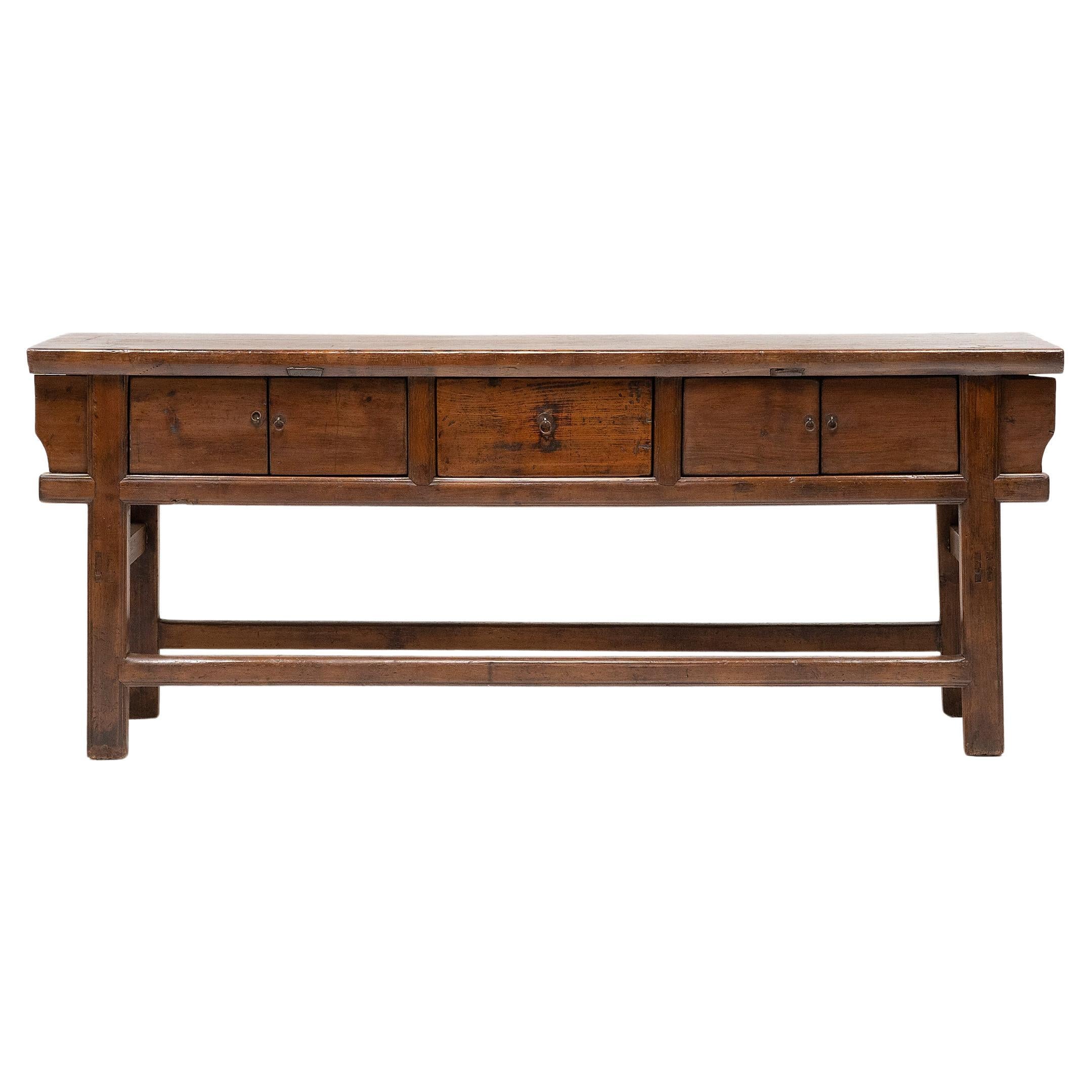 Provincial Chinese Dongbei Coffer Table For Sale