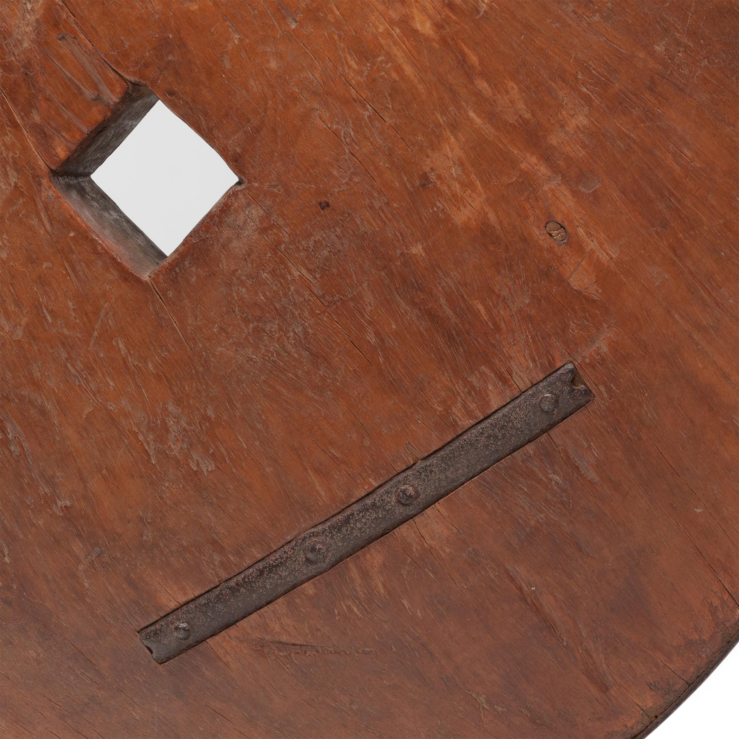 19th Century Provincial Chinese Farm Cart Wheel, c. 1850 For Sale
