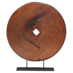 Antique Provincial Chinese Farm Cart Wheel, c. 1850