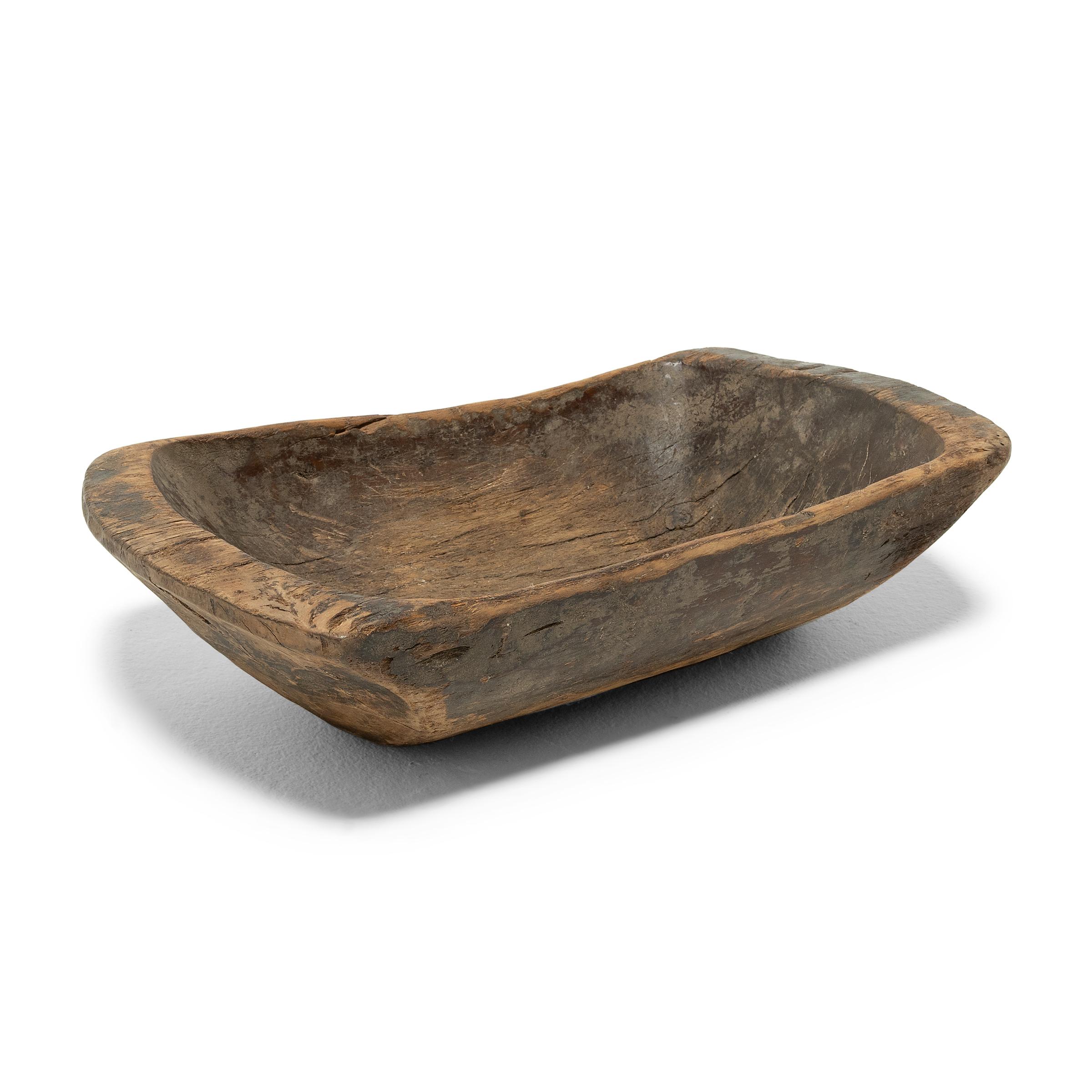 Rustic Provincial Chinese Farm Tray, C. 1900 For Sale