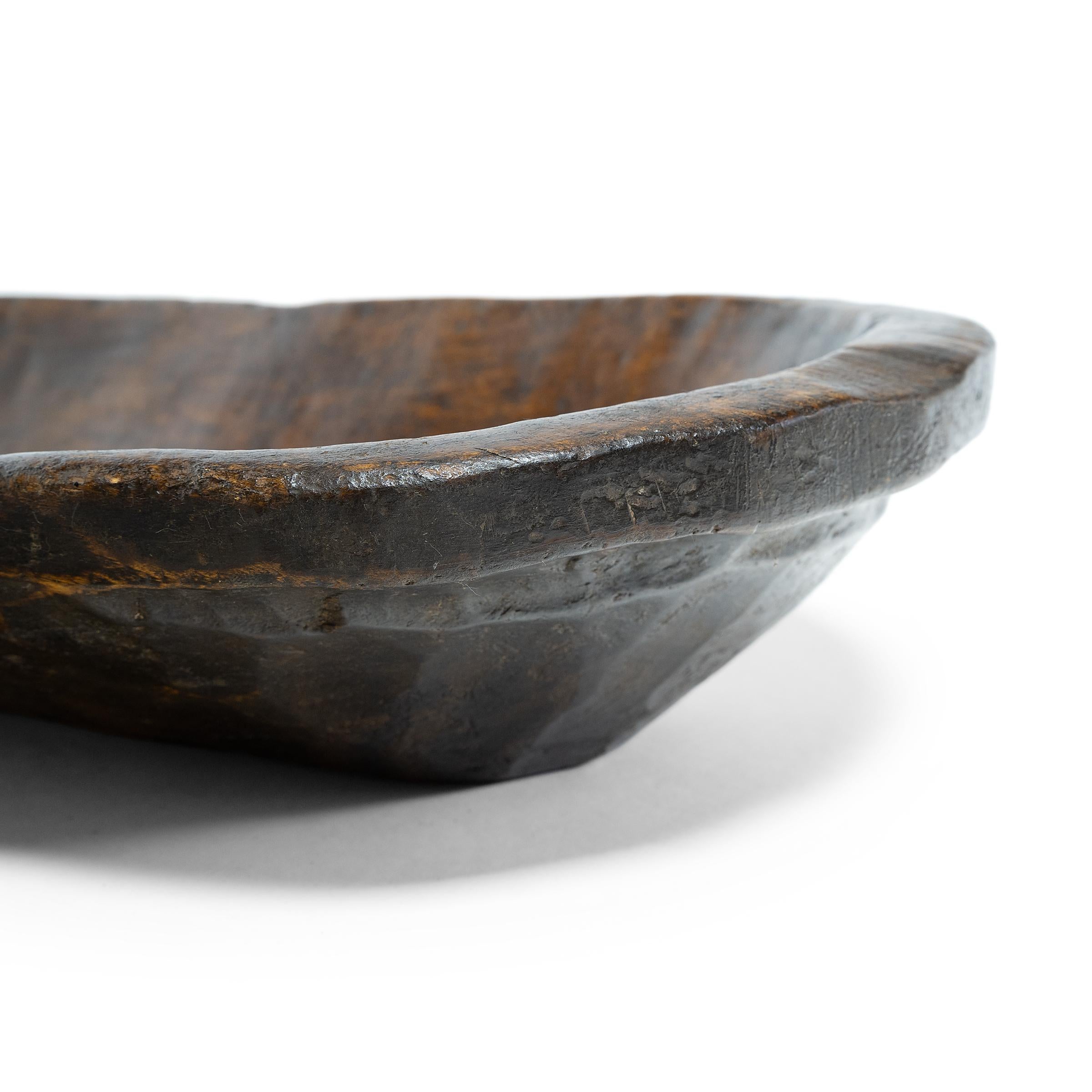 Rustic Large Provincial Chinese Farm Tray, c. 1900 For Sale