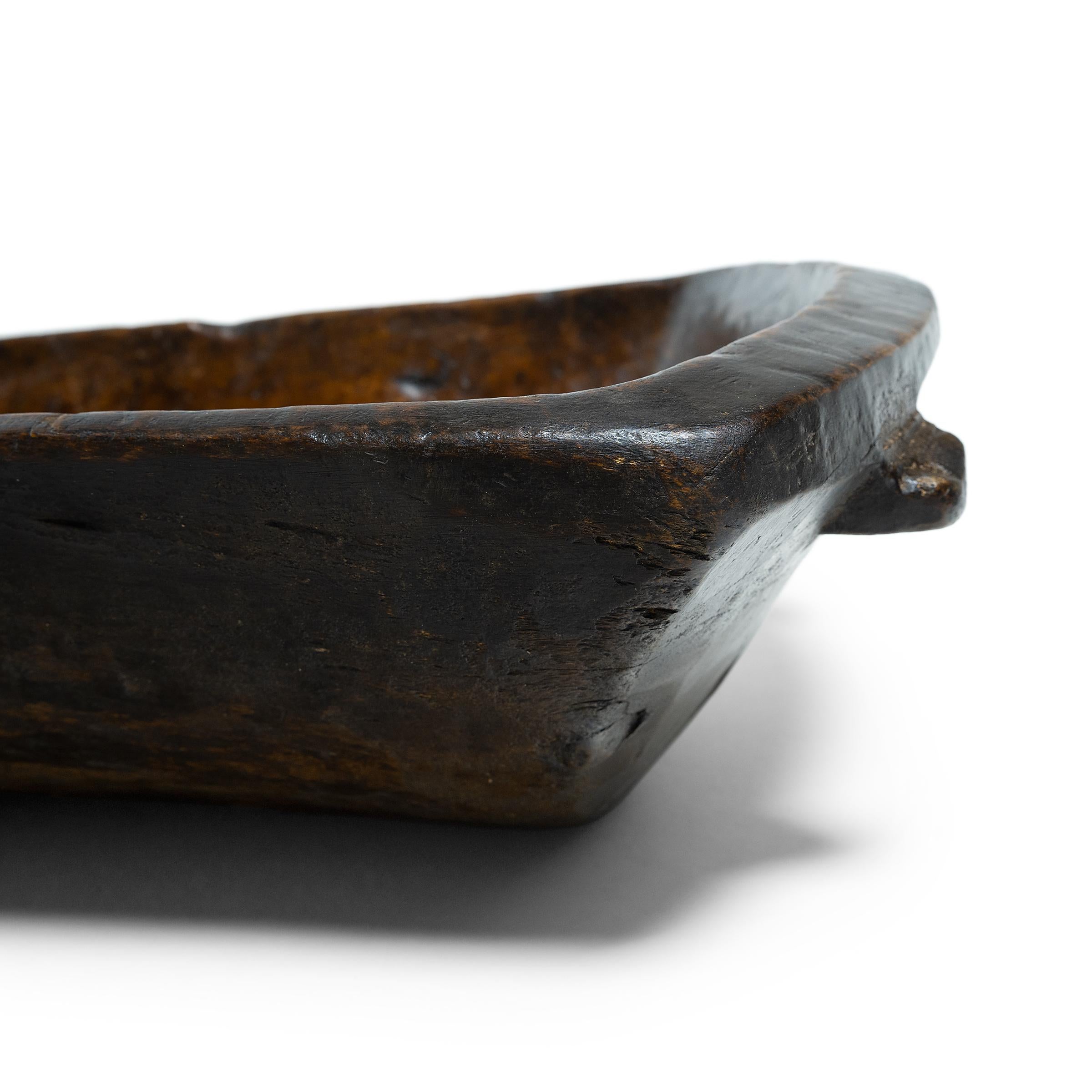 20th Century Large Provincial Chinese Farm Tray, circa 1900 For Sale
