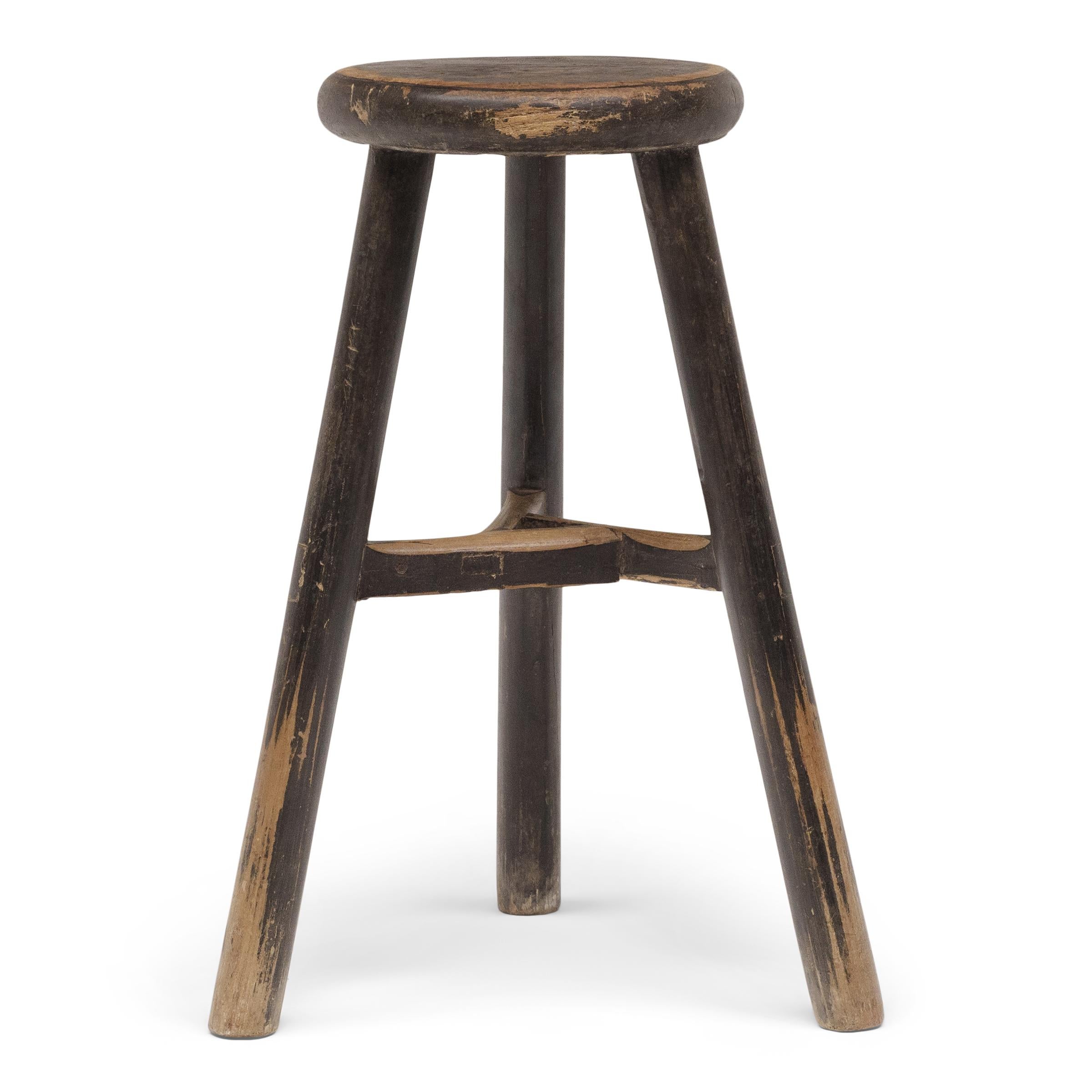 Chinois Tabouret provincial chinois Full Moon, vers 1900 en vente