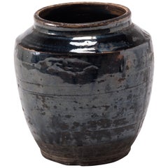 Provincial Chinese Glazed Pantry Jar, c. 1900