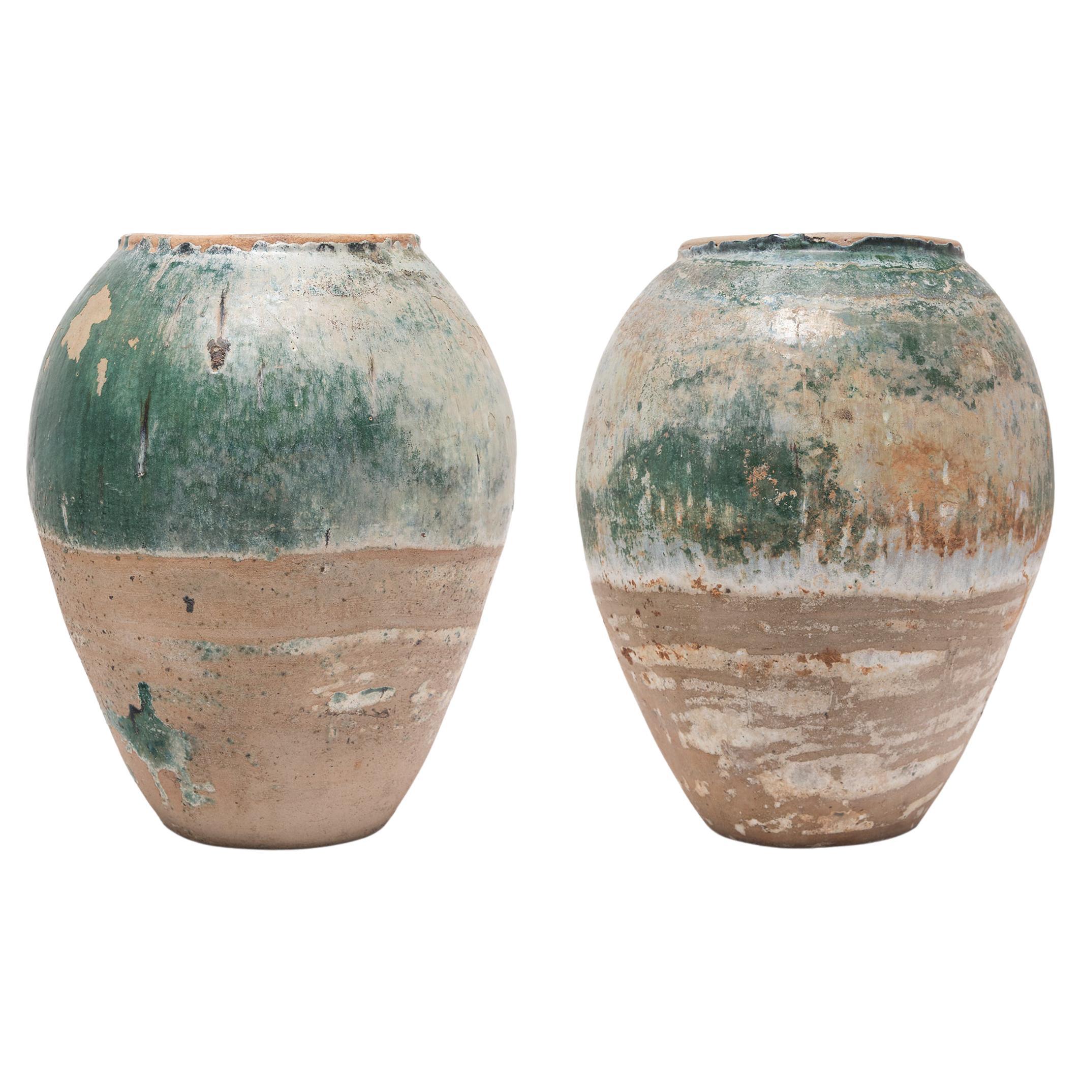 Provincial Chinese Green Glazed Vessels, c. 1900