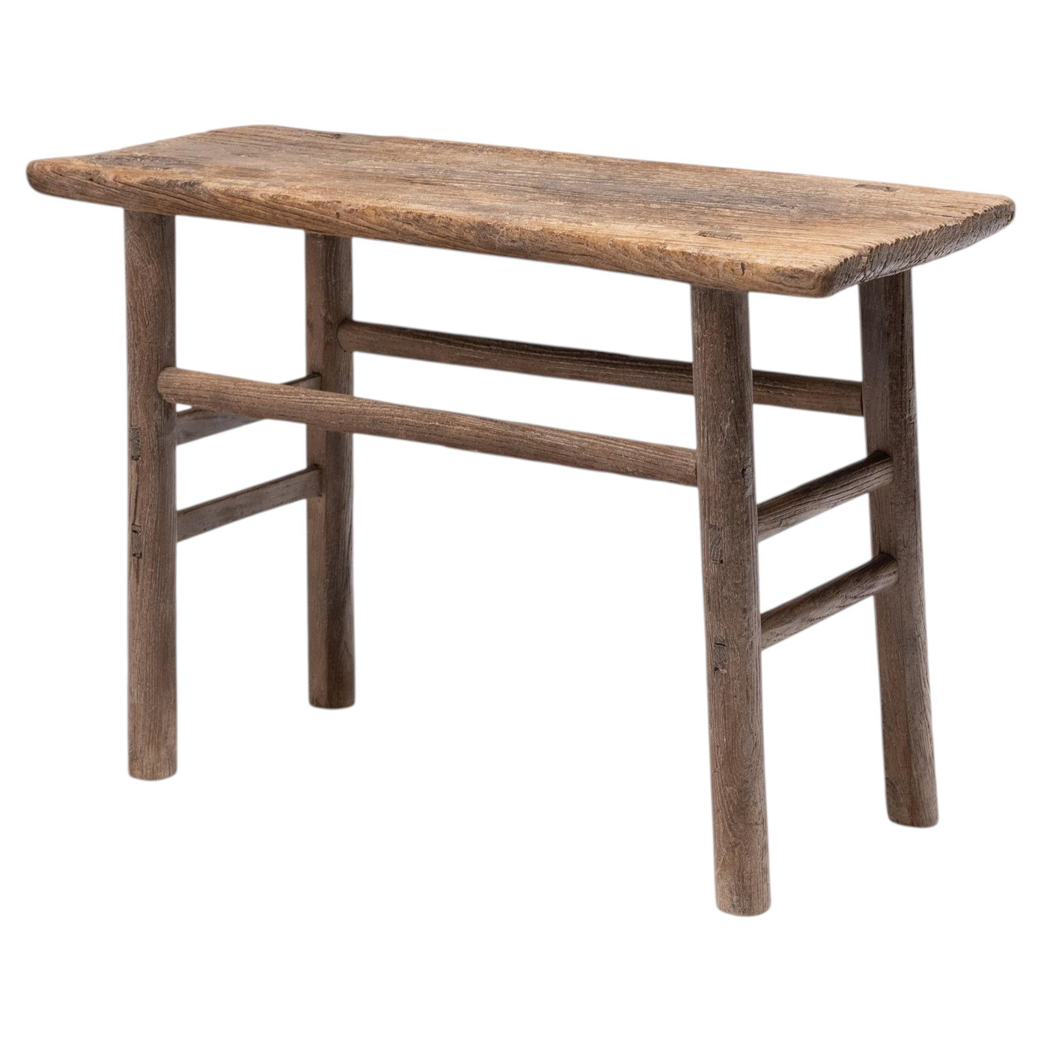 Provincial Chinese Plank Top Table, 19th Century For Sale