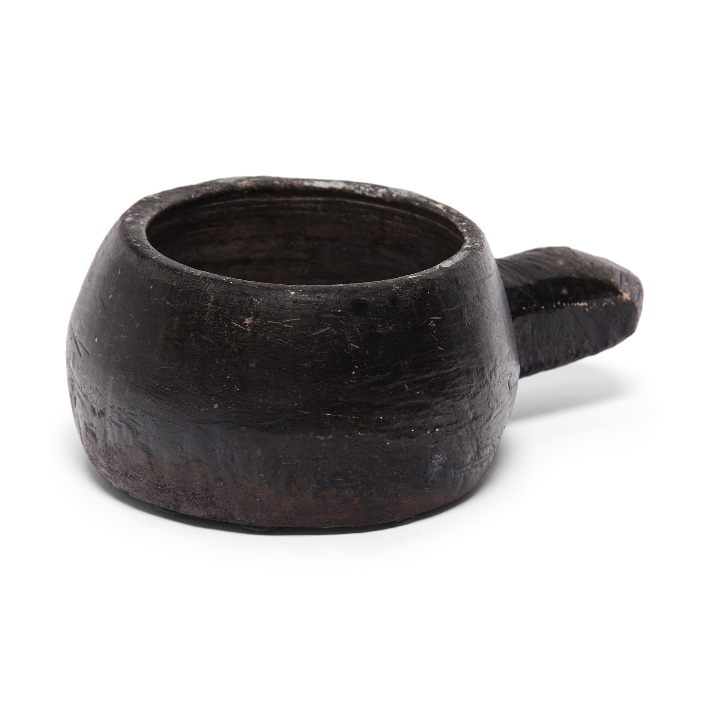 Rustic Provincial Chinese Stone Apothecary Mortar