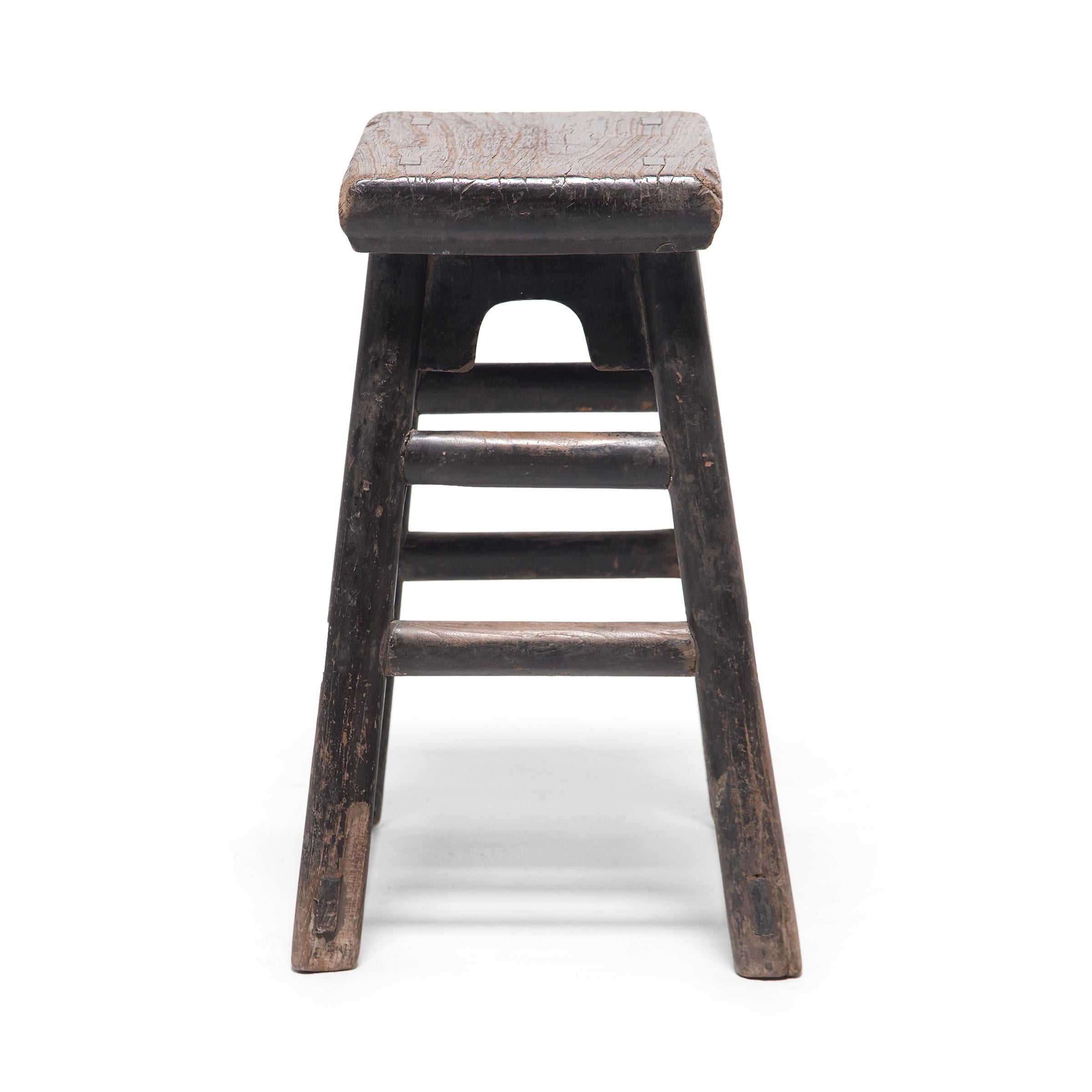 Rustic Provincial Chinese Time Out Stool, circa 1900