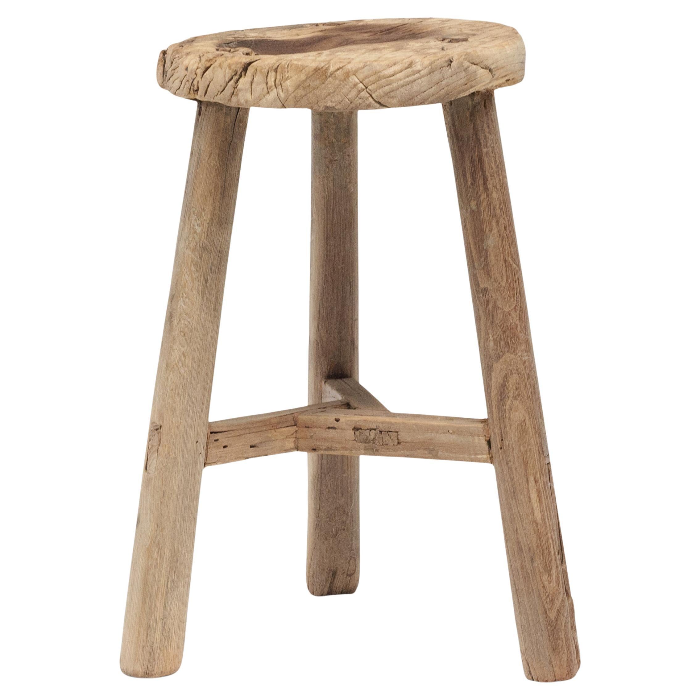 Provincial Chinese Tri-Leg Stool, c. 1900
