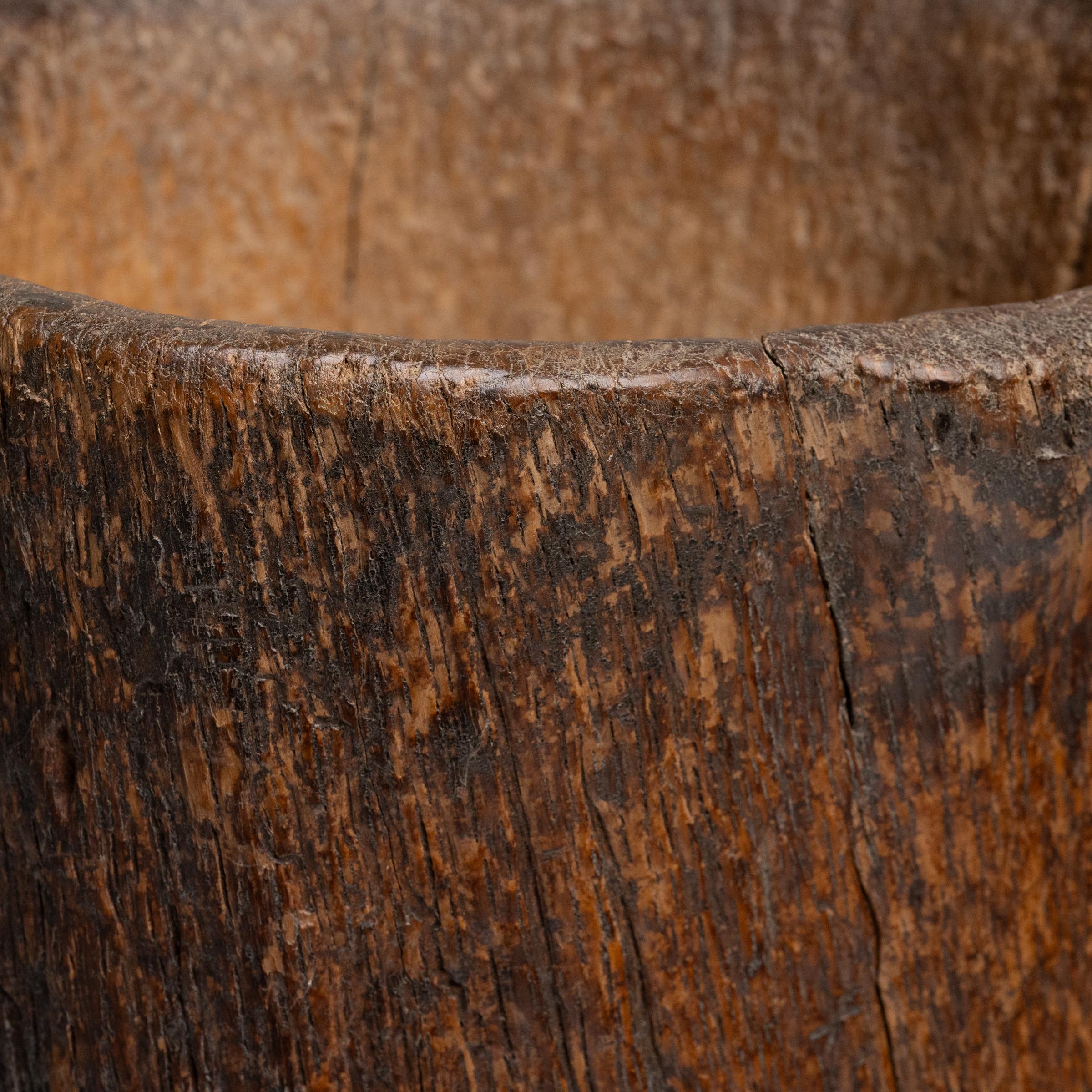 19th Century Provincial Chinese Trunk Mortar, c. 1900 For Sale