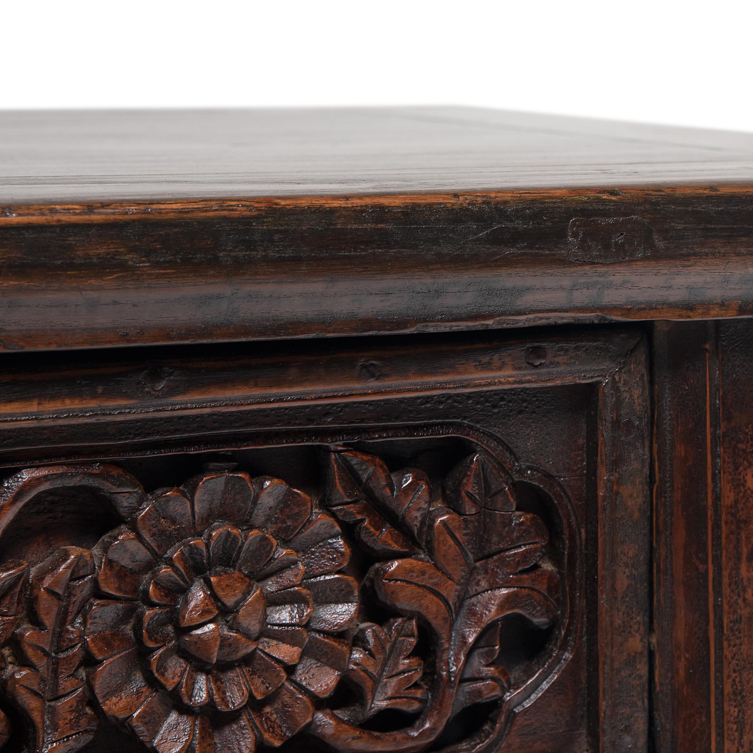 Provincial Chinese Two Drawer Table, circa 1850 For Sale 1