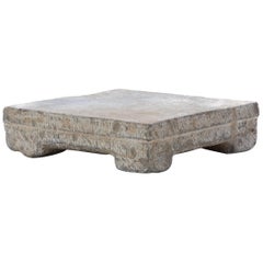 Provincial Chinese Washing Stone Pedestal