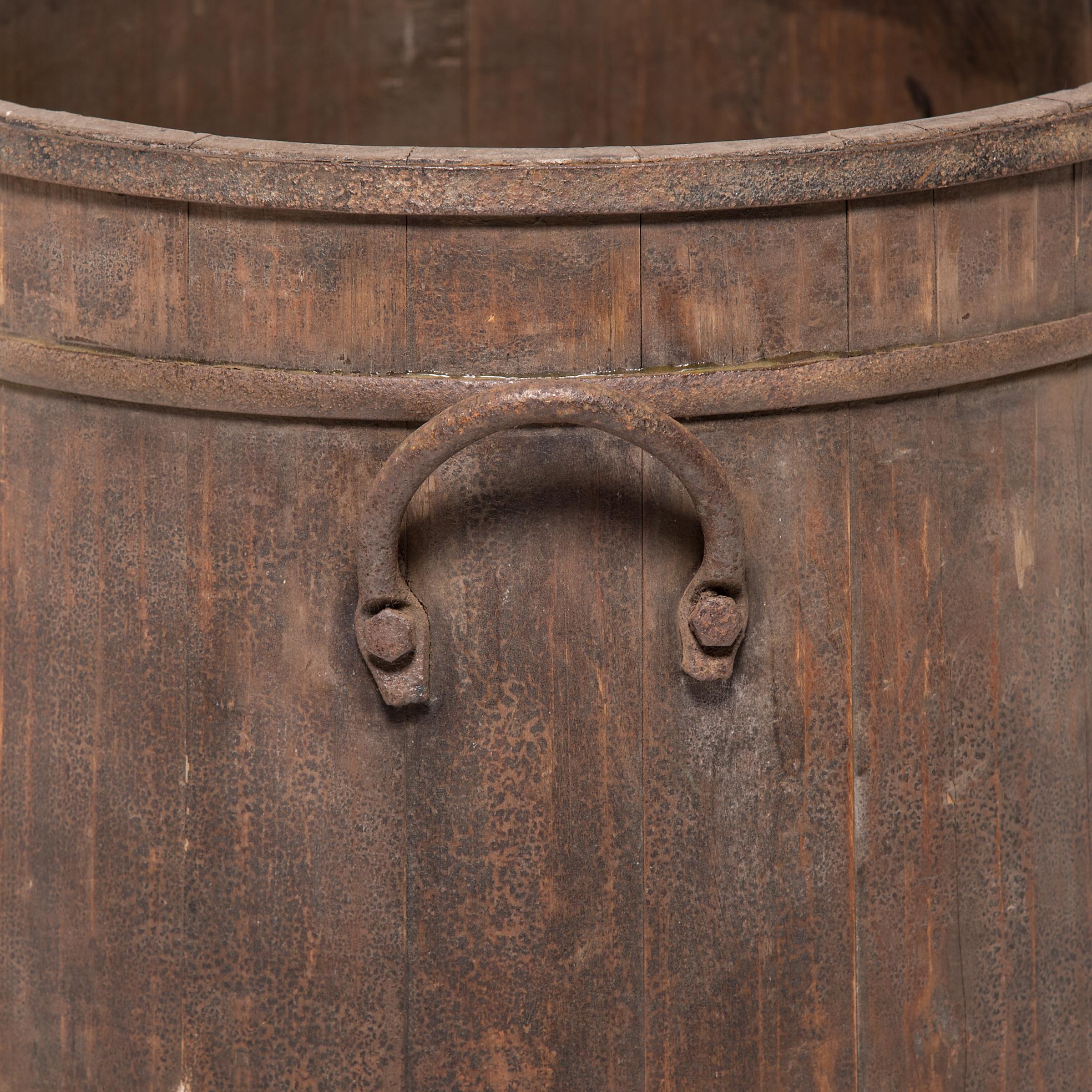 Iron Provincial Chinese Water Barrel