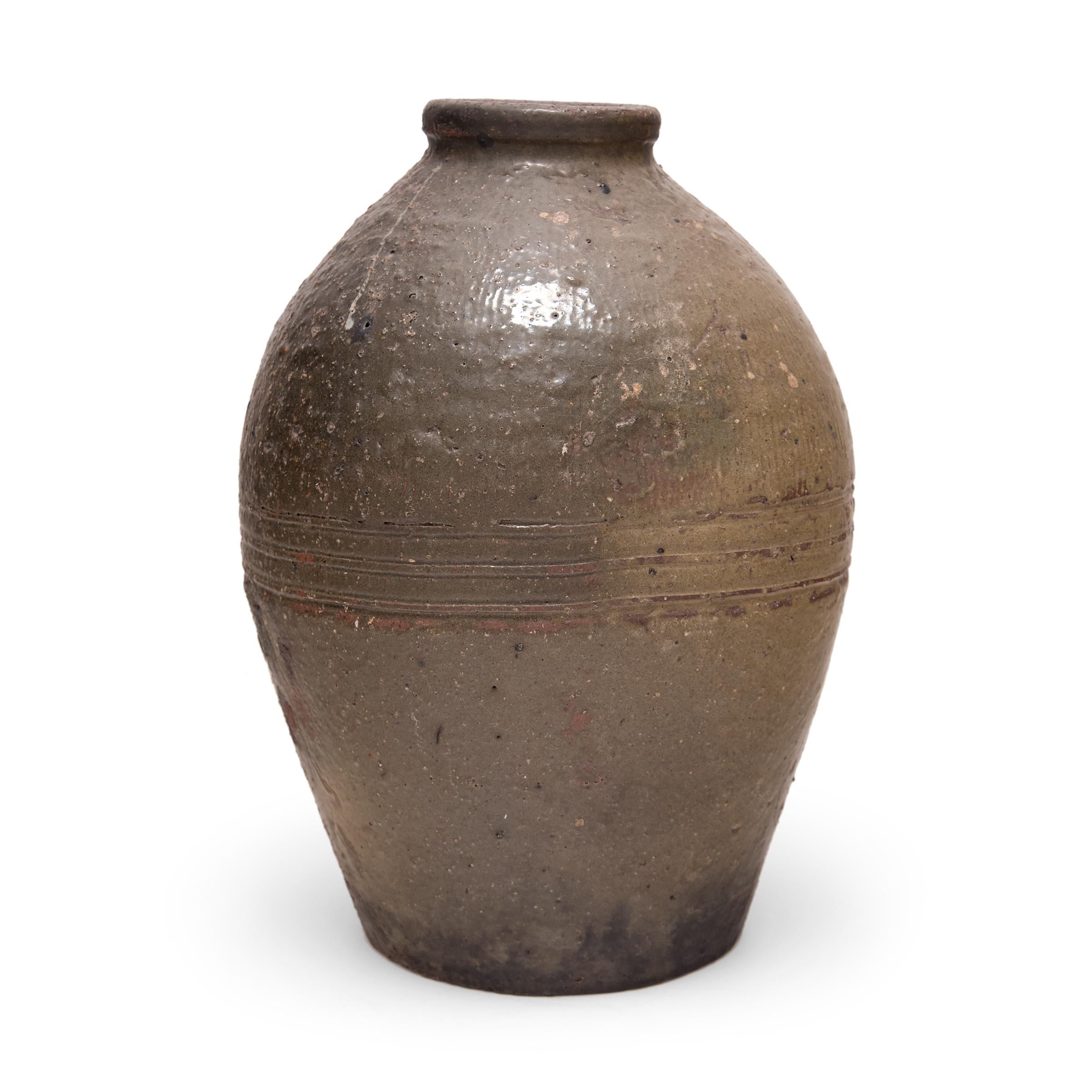 Rustic Provincial Chinese Wine Jar, c. 1900