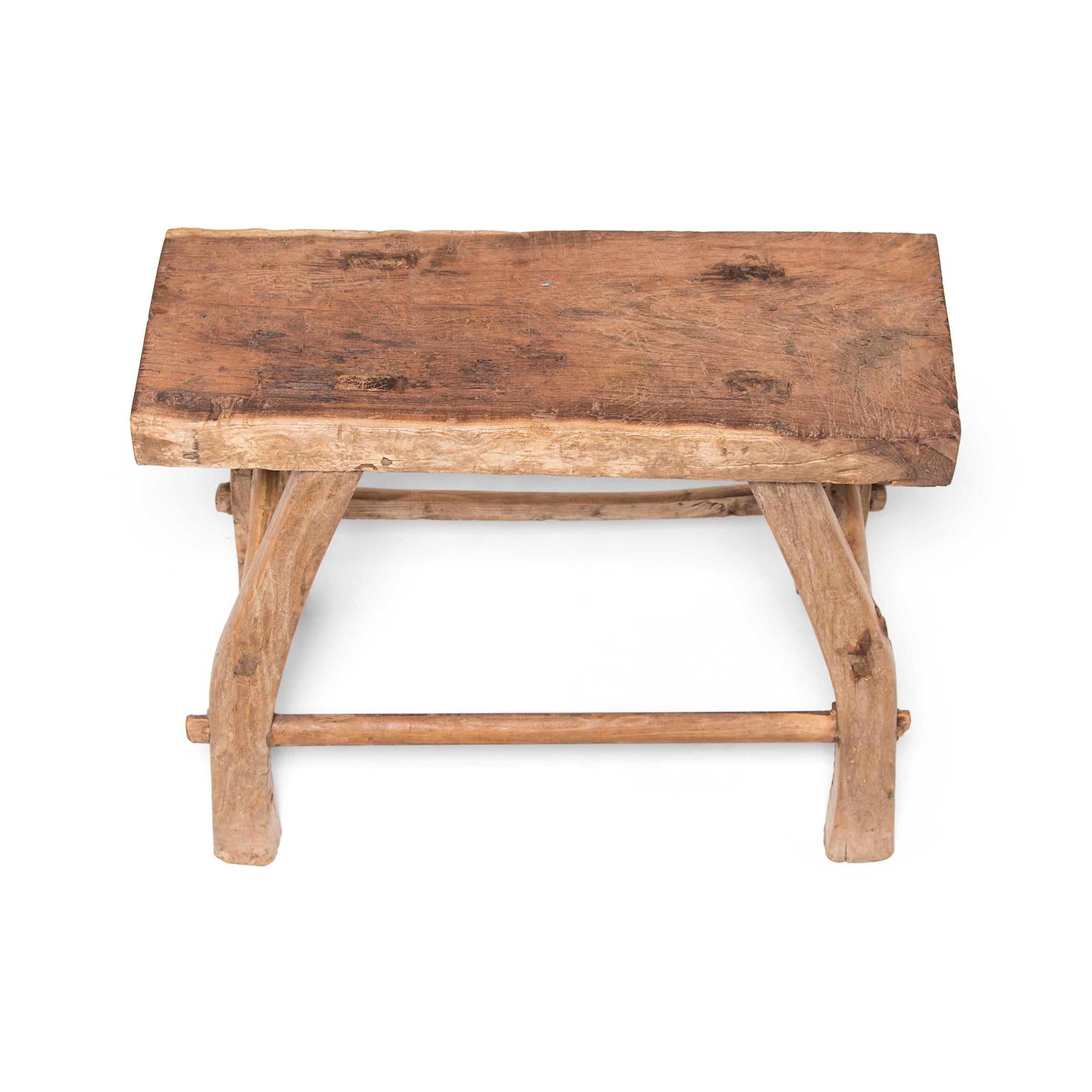 20th Century Provincial Chinese Work Stool