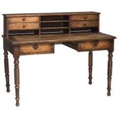 Antique Provincial Clerk's Desk, England, circa 1890