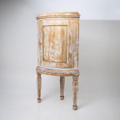 Provincial Corner Cabinet in Neoclassical Style, 19th Century