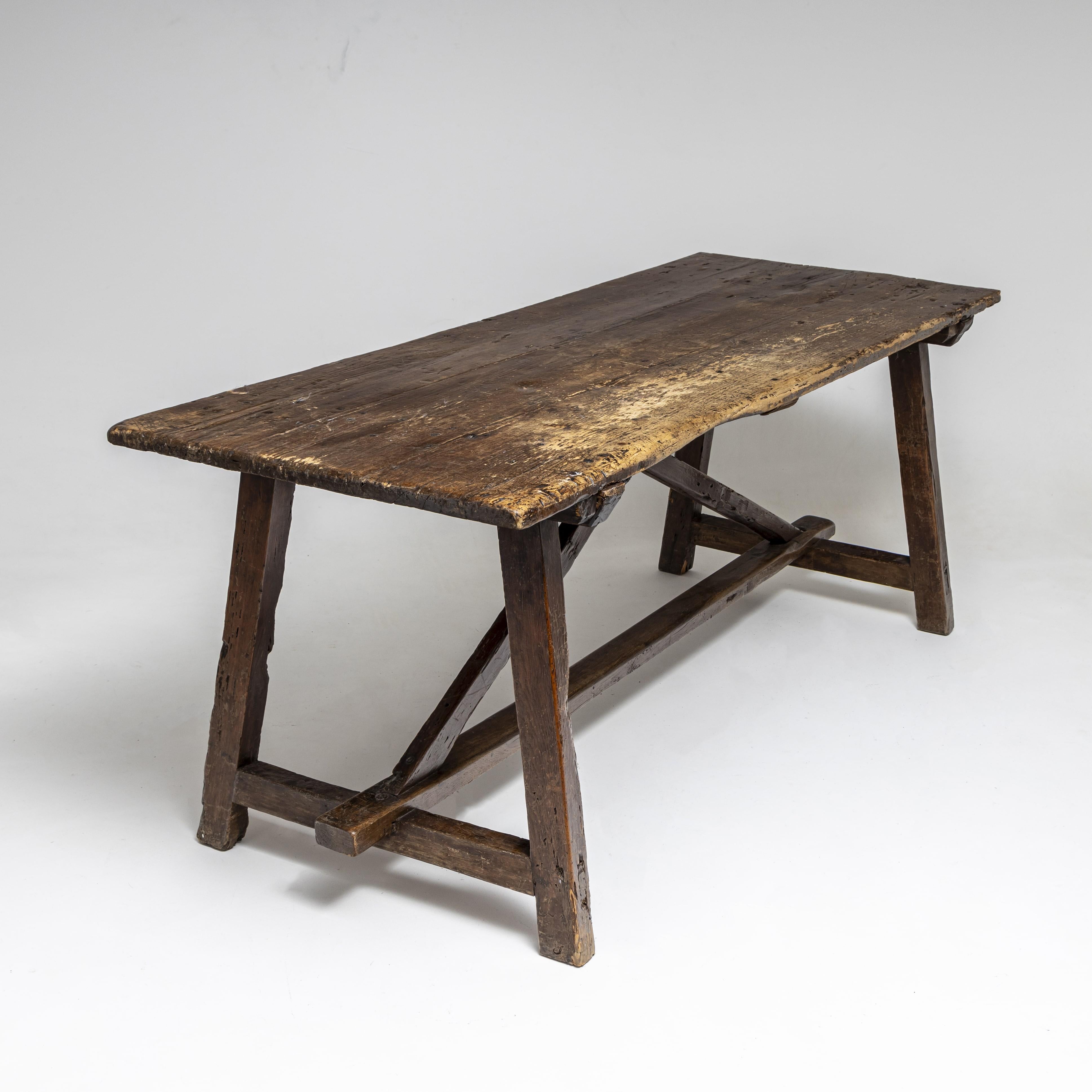 Provincial Dining or Work Table, Italy 19th Century 2