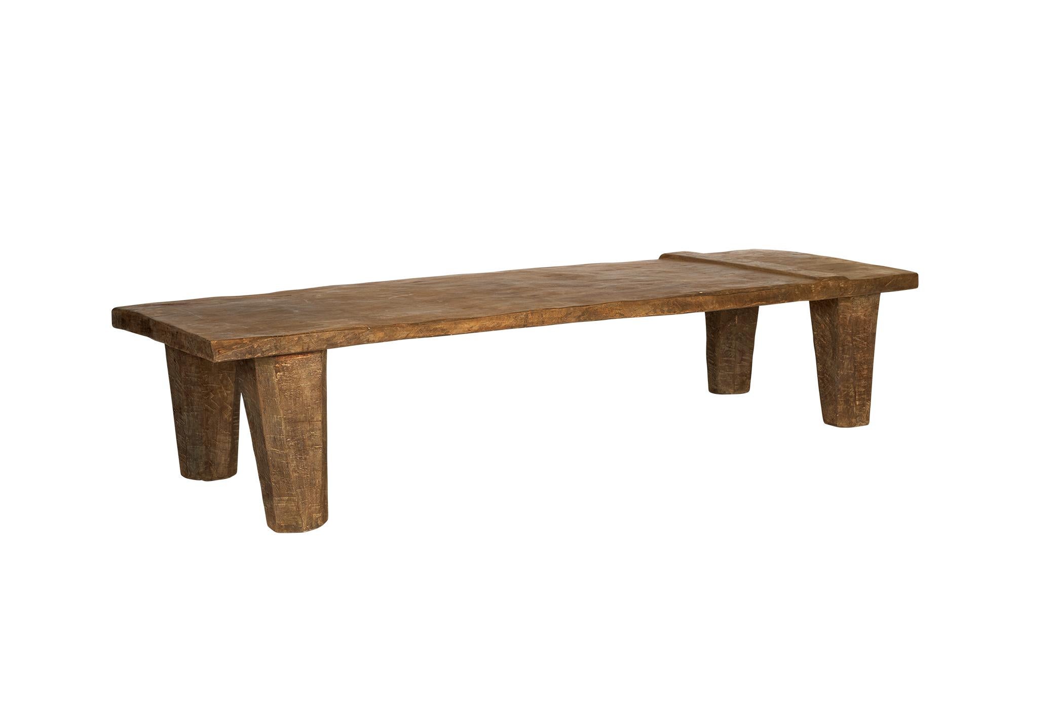 Provincial Elm Coffee Table in Original Patina  In Good Condition For Sale In Dallas, TX