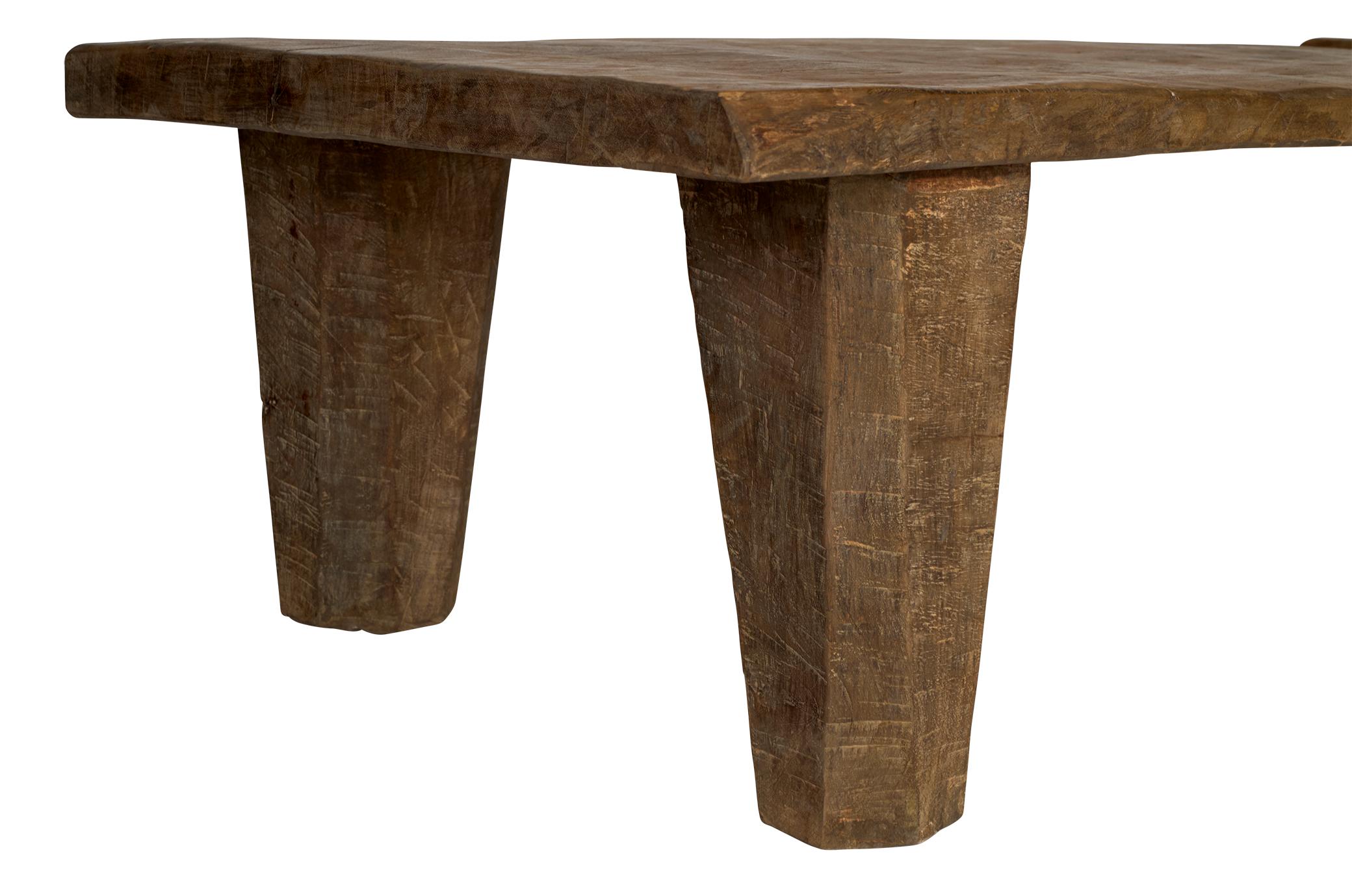 20th Century Provincial Elm Coffee Table in Original Patina  For Sale