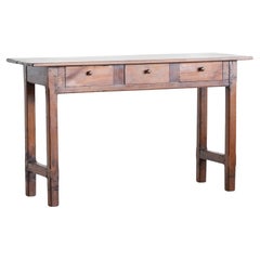 Antique Provincial French Cherrywood Serving Table
