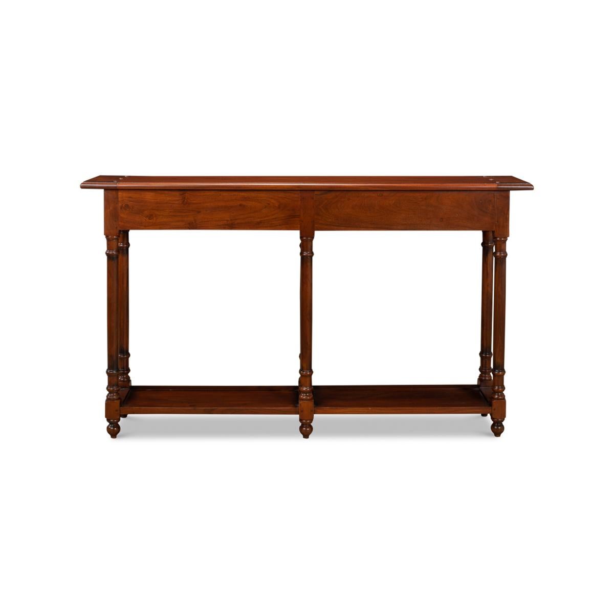 Provincial French Directoire Console Table In New Condition For Sale In Westwood, NJ