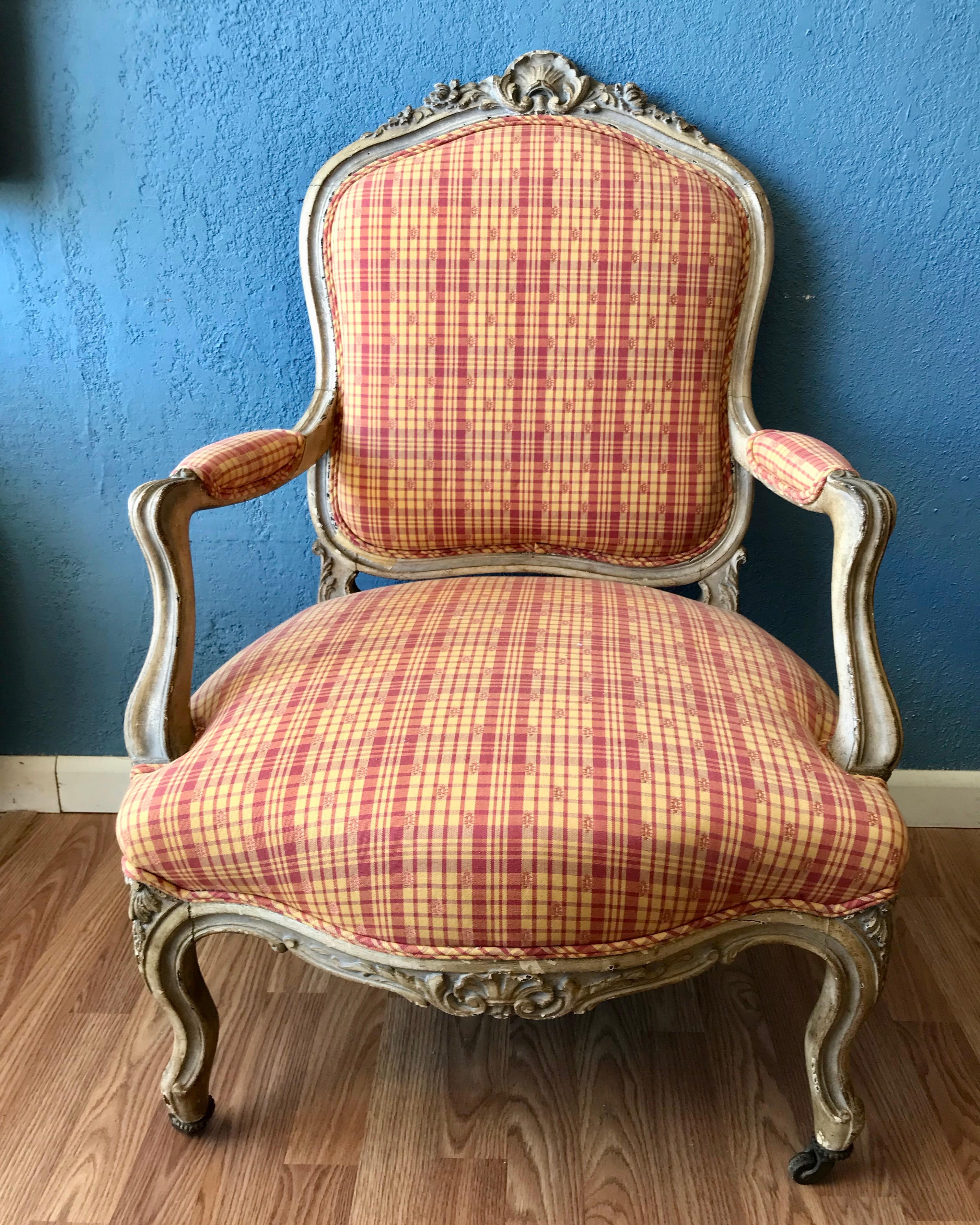 French Provincial Provincial French Fauteuil For Sale
