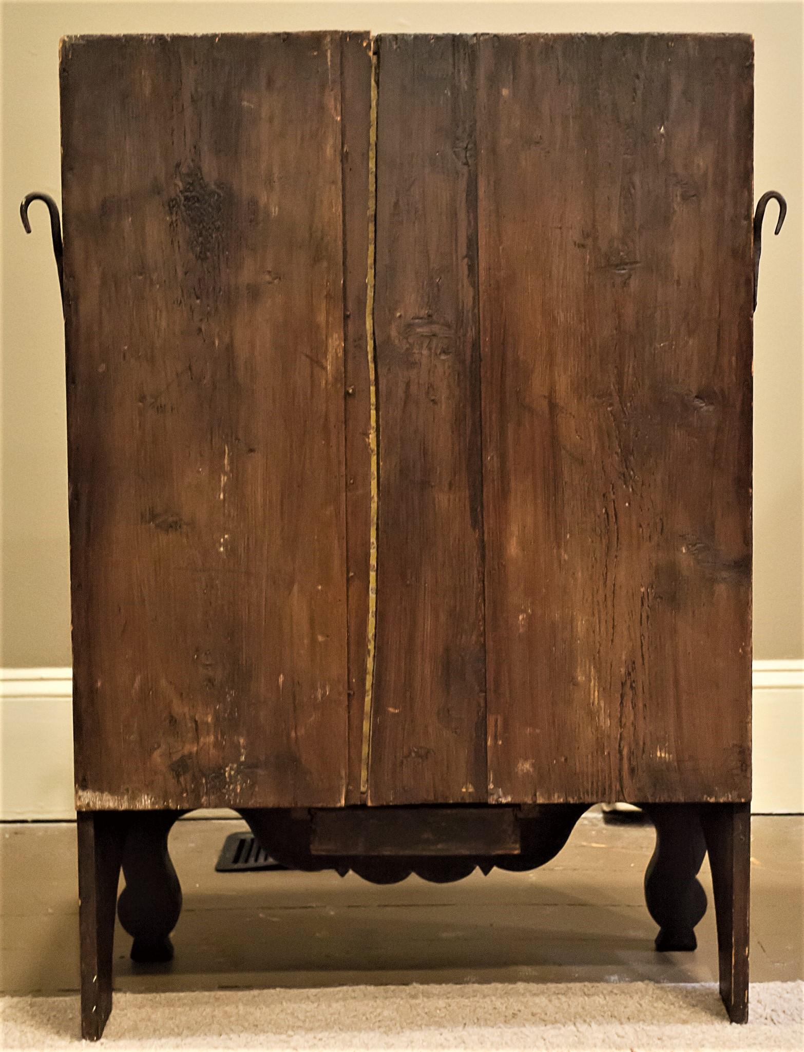 Provincial French Fruitwood Hanging or Standing Cabinet For Sale 7