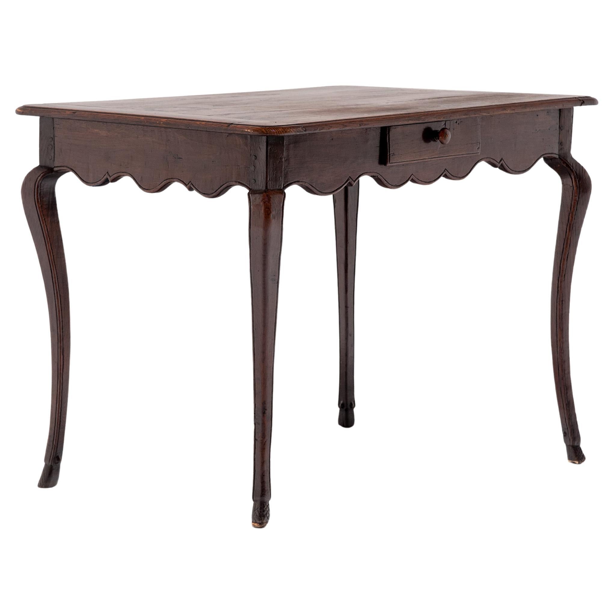 Provincial French Tea Table with Drawer, c. 1900