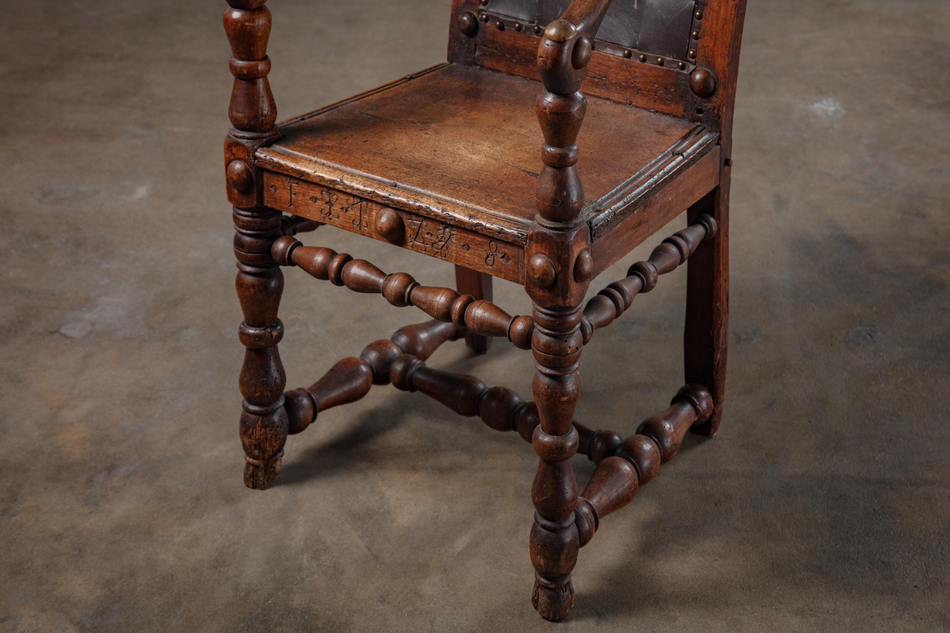 Provincial French Wood Chair For Sale 2