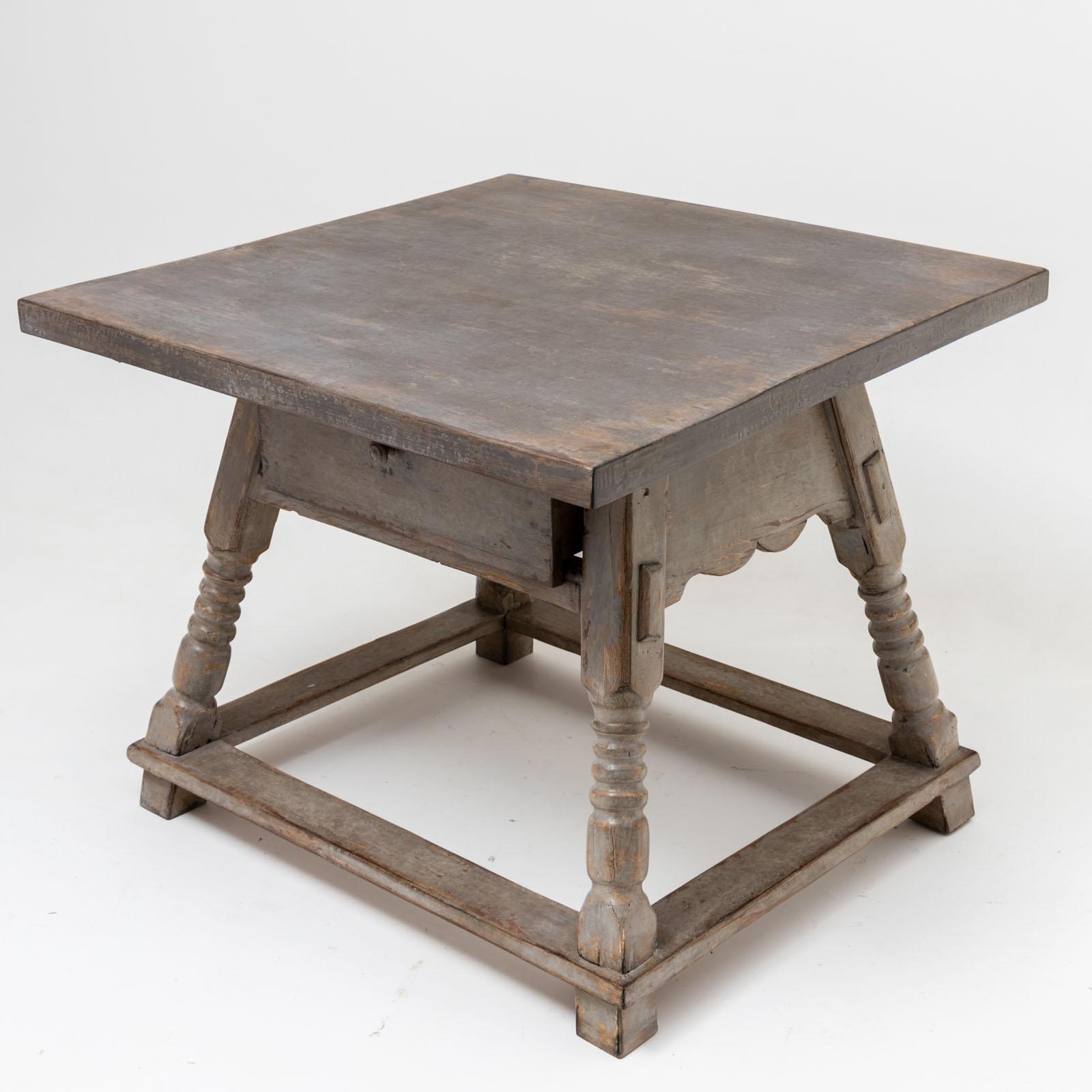 Provincial français Table de salle à manger provinciale allemande, 19e siècle en vente