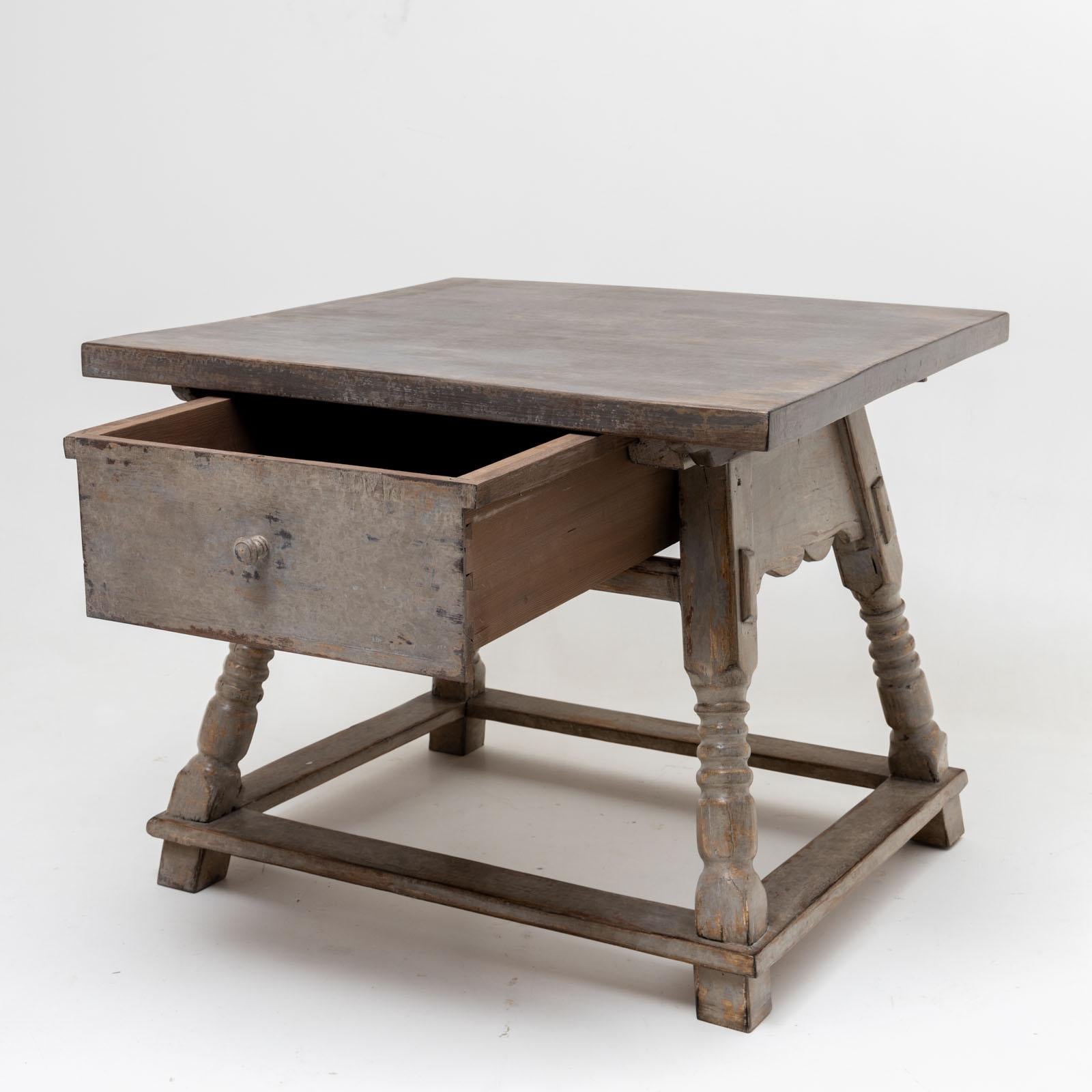Allemand Table de salle à manger provinciale allemande, 19e siècle en vente
