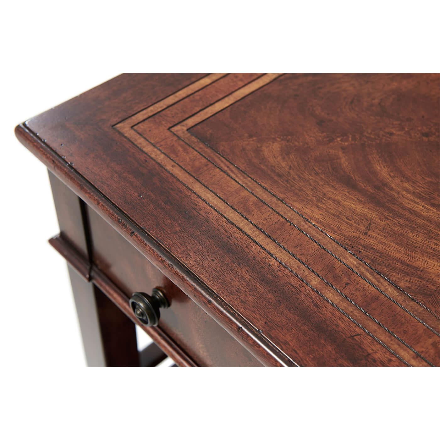 Wood Provincial Mahogany Side Table For Sale