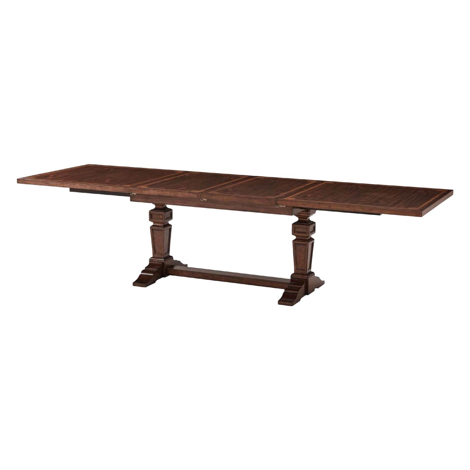 Provincial Neoclassic Extension Dining Table For Sale