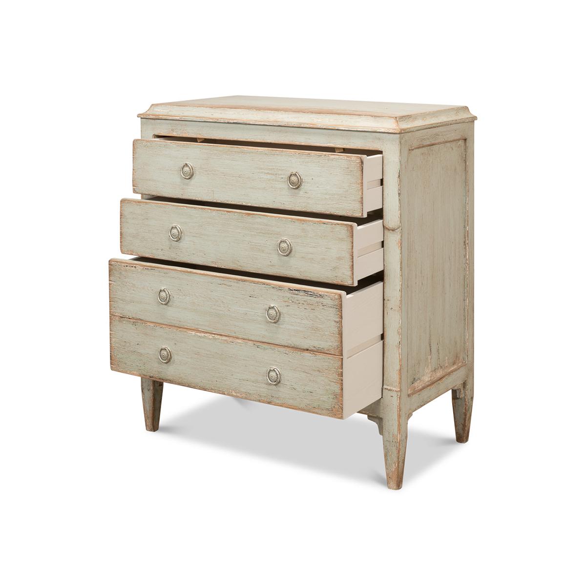 Neoclassical Provincial Painted Commode For Sale
